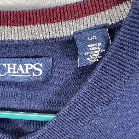 Chaps Navy Blue Men's Sweater Vest 0859 - Picture 4 of 7